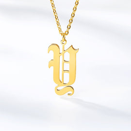 Personalized Capital A Z Initial Alphabet Pendant